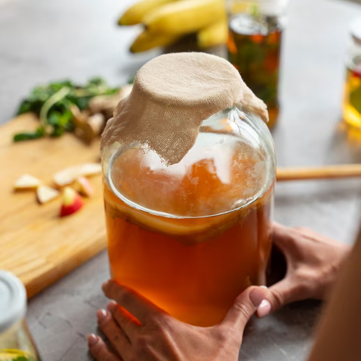 kombucha, fermented tea, gut health